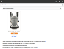 Tablet Screenshot of mama-mutter-kind-shop.de